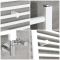 Radiador Toallero Mixto Blanco Plano - 800mm x 600mm - incl. Elemento Eléctrico de 400W, Pieza en Forma de T y Llaves - Ive