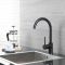 Grifo Mezclador de Cocina Moderno con Erogador Giratorio - Negro - Nox