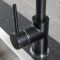 Grifo Mezclador de Cocina Moderno con Erogador Giratorio - Negro - Nox