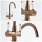 Grifo de Cocina Dispensador de Agua Hirviendo 3 En 1 - Cobre Cepillado - Elizabeth