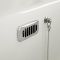 Lavabo Consola Tradicional de Cerámica de 560x450mm con Estructura de Acero Inoxidable (2 Agujeros) - Richmond