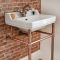 Lavabo con Consola Tradicional - 560mm - Acabado de Color Cobre (1 Agujero para la Grifería) - Richmond