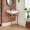 Lavabo con Consola Tradicional - 560mm - Acabado de Color Cobre (1 Agujero para la Grifería) - Richmond