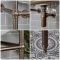 Lavabo Consola con Estructura Efecto Bronce Bruñido de 560mm con Lavabo de 1 Agujero - Richmond