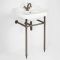 Lavabo Consola con Estructura Efecto Bronce Bruñido de 560mm con Lavabo de 1 Agujero - Richmond