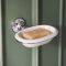 Jabonera de Pared para Lavabo en Cerámica Blanca de 160 mm