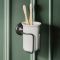 Vaso Porta Cepillo de Dientes en Cerámica y Soporte Porta Vaso de Pared Tradicional - Disponible en Distintos Acabados - Elizabeth
