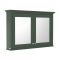 Armario con Espejo - Verde (Hunter Green) - 1050mm x 750mm - Old London