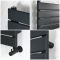 Radiador Toallero Plano - Negro - 1200mm x 600mm - Lustro