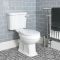 Conjunto de WC Completo con Inodoro Monobloque Tradicional con Salida Horizontal Cisterna Tapa - Variedad de Palancas de Descarga - Richmond