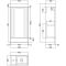 Mueble de Lavabo a Suelo de 400mm con Diseño Acanalado Completo con Lavabo - Disponible en Distintos Acabados