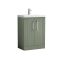 Mueble de Lavabo a Suelo de 600mm con Diseño Acanalado Completo con Lavabo - Disponible en Distintos Acabados