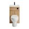 Conjunto de Baño Completo con Mueble de Lavabo y Mueble para WC con Inodoro Select - 500mm x 890mm - Disponible en Distintos Acabados - Cluo