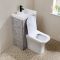 Conjunto de Baño Completo con Mueble de Lavabo y Mueble para WC  2 en 1 con Lavabo Elements, WC y WC Avenham - 500mm x 890mm - Selección de Acabados- Cluo