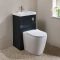 Conjunto de Baño Completo con Mueble de Lavabo y Mueble para WC  2 en 1 con Lavabo Elements y WC Brunswick - 500mm x 890mm - Selección de Acabados- Cluo
