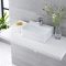 Lavabo Sobre Encimera Rectangular de Cerámica 400x295mm - Exton