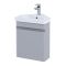 Mueble para Lavabo Suspendido Angular de 450mm Completo con Lavabo - Color Piedra Mate - RAK Resort x Hudson Reed