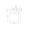 Mueble para Lavabo Suspendido Angular de 450mm Completo con Lavabo - Color Champiñón Mate - RAK Resort x Hudson Reed