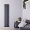 Radiador de Diseño Vertical (Panel Doble) - 1500mm x 383 mm - Antracita - Saffre