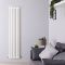 Radiador de Diseño Vertical (Panel Doble) - 1800mm x 383 mm - Blanco - Saffre