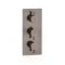Mezclador de Ducha Termostático Triple Moderno - 3 Salidas - Bronce Cepillado - Amara