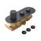 Conjunto de Ducha Termostática con Botones a Presión con Cabezal de Ducha de Receso (2 Salidas) - Negro - Selección de Telefonillos - Idro