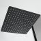 Alcachofa de Ducha Cuadrada Negra de 300x300mm Acero Inoxidable - Nox