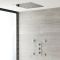 Conjunto de Ducha Termostático Triple de 2 Funciones con Jets de Ducha y Alcachofa Empotrable de 400mm - Kubix