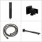 Conjunto de Ducha Termostático Negro con Alcachofa y Telefonillo de Ducha (2 Salidas) - Preto