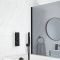 Conjunto de Ducha Termostático Negro con Telefonillo de Ducha y Llenador de Bañera para Rebosadero (2 Salidas) - Preto