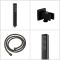 Conjunto de Ducha Termostático Negro con Desviador, Alcachofa, Telefonillo de Ducha y Llenador de Bañera para Rebosadero (3 Salidas) - Preto
