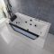 Bañera de Hidromasaje Whirlpool de Doble Respaldo - 1700mm x 800mm - Negra - Breeze