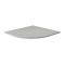 Plato de Ducha Angular Efecto Piedra de Color Gris Claro de 900mm - Rockwell