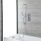 Kit de Ducha y Bañera Termostático Cromado - Elección de Funciones - Como