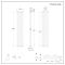 Radiador de Diseño Vertical (Panel Doble) 1780mm x 236mm - Antracita - Revive
