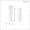 Radiador de Diseño Vertical con Conexión Central (Panel Doble) - 1780mm x 472 mm - Antracita - Revive Caldae