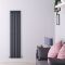 Radiador de Diseño Vertical (Panel Único) - 1780mm x 354 mm - Antracita - Sloane