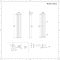 Radiador de Diseño Vertical Negro - 1780mm x 354mm (Panel Único) - Revive