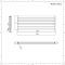 Radiador de Diseño Horizontal (Panel Doble) - 472mm x 1780 mm - Negro Mate - Revive
