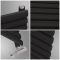 Radiador de Diseño Horizontal (Panel Único) - 590mm x 1780 mm - Negro Mate - Revive