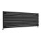 Radiador de Diseño Horizontal (Panel Único) - 590mm x 1780 mm - Negro Mate - Revive