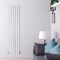Radiador de Diseño Vertical - Cromado - 1800mm x 375mm x 50mm - 556 Vatios - Delta