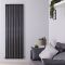 Radiador de Diseño Vertical (Panel Único) - 1780mm x 590 mm - Negro Mate - Revive