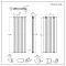 Radiador de Diseño Vertical (Panel Doble) 1780mm x 560mm - Negro - Delta