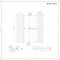 Radiador de Diseño Vertical (Panel Único) 1780mm x 472mm - Blanco - Revive