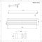 Radiador de Diseño Horizontal (Panel Único) - 354mm x 1780 mm - Blanco - Revive