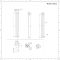 Radiador de Diseño Vertical (Panel Único) 1780mm x 236mm - Blanco - Revive