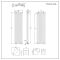 Radiador de Diseño Vertical (Panel Doble) 1780mm x 472mm - Blanco - Revive