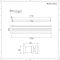 Radiador de Diseño Horizontal (Panel Doble) - 354mm x 1780 mm - Blanco - Revive