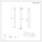 Radiador de Diseño Vertical (Panel Doble) 1780mm x 236mm - Blanco - Revive